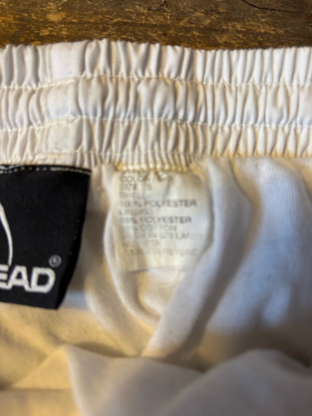 White Drawstring Shorts - Picture 3 of 4